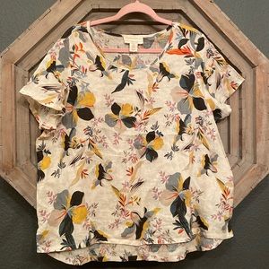 Cynthia Rowley linen top